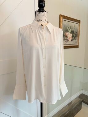 H&M Cream Button-Down Shirt